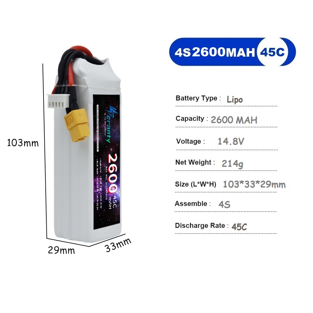4S LiPo аккумулятор 14,8 В 150 – обзор и цена Drone Battery 3S