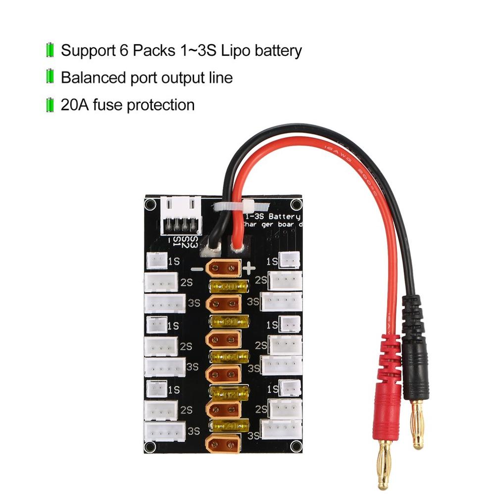 Зарядная плата 1S-3S 20A XT30, – обзор и цена Drone Battery Parallel Board