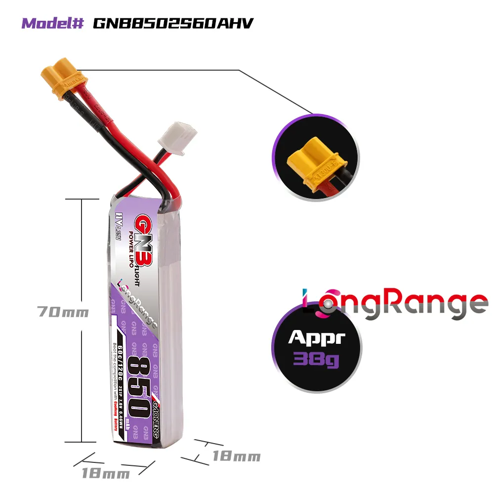 GAONENG GNB LiPo аккумулятор 8 – обзор и цена Drone Battery 3S