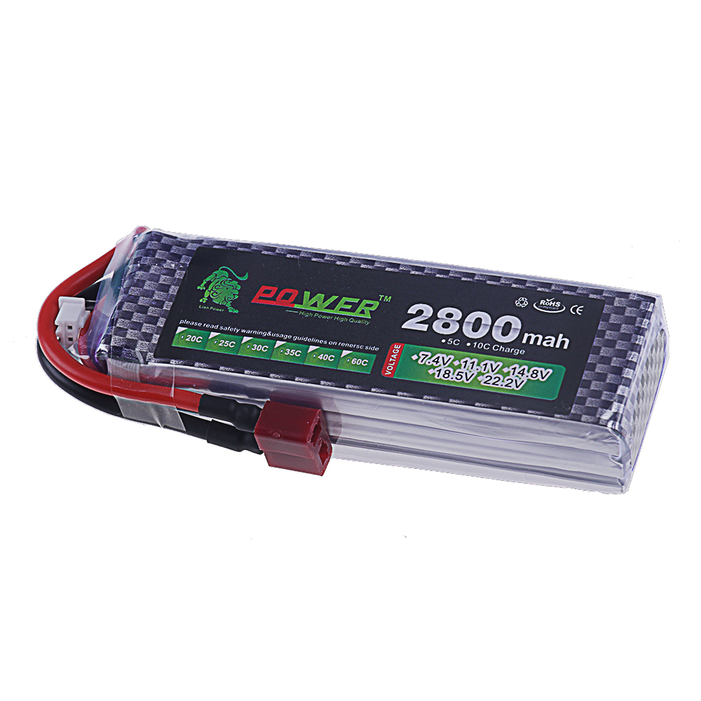 2800 мАч 3S 11,1 В 40C FPV Лип – обзор и цена Drone Battery 3S